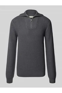 Bluza z kołnierzem i detalem z logo model DENO - Blend - Bluzy męskie - miniaturka - grafika 1
