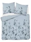 Pościel - Pościel 220x200 błękitna kwiaty polne 4691 B Bawełna 16 - miniaturka - grafika 1