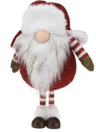 Ozdoby bożonarodzeniowe - Krasnal gnom figurka dekoracja świąteczna czerwony 20x12x32 cm - miniaturka - grafika 1