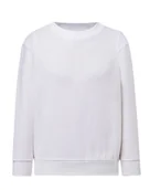 Bluzy dla dziewczynek - Bluza dziecięca robocza biała roz. 5/6 - miniaturka - grafika 1