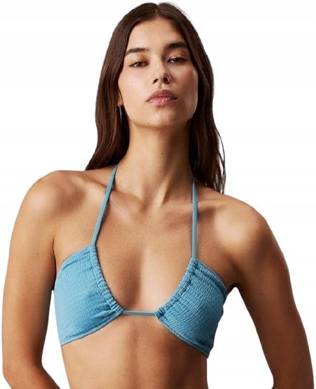 CALVIN KLEIN DAMSKA GÓRA OD STROJU KĄPIELOWEGO NIEBIESKA XS JQA
