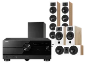 Kino domowe - Yamaha RX-A8A (czarny) + Diva 6 + 3 + 7 (dąb) + Basso 880 - miniaturka - grafika 1
