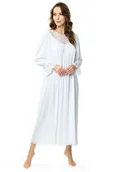 Koszule damskie - Koszula nocna Katarzyna : Kolor - Biały, Rozmiar - 44/46 - miniaturka - grafika 1