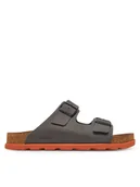 Klapki i japonki męskie - Rieker Klapki 21190-40 Szary - miniaturka - grafika 1