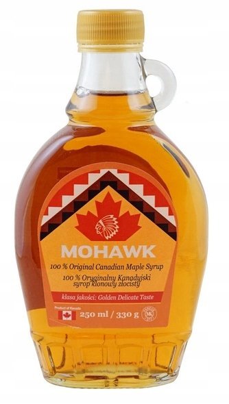 Syrop klonowy złocisty Golden Delicate 250ml/330g Mohawk jasny do pankejków