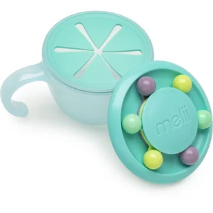 Melii Abacus Snack Container miska na przekąskę Blue 200 ml - Miseczki i talerzyki dla dzieci - miniaturka - grafika 1