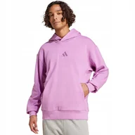 Bluzy męskie - Bluza męska adidas ALL SZN French Terry Hoodie fioletowa IY4160 S - miniaturka - grafika 1
