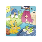 Układanki dla dzieci - VIGA Drewniane Puzzle z Pinezkami Ubrania - miniaturka - grafika 1