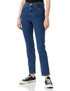 Spodnie damskie - JJXX Jeansy damskie, ciemnoniebieski jeans, 28W x 34L - miniaturka - grafika 1