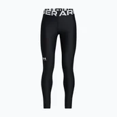 Spodnie i spodenki dla dziewczynek - Legginsy treningowe dziecięce Under Armour HeatGear white/black - miniaturka - grafika 1