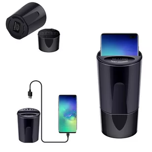 Strado Bezprzewodowa ładowarka indukcyjna Qi samochodowa X9 3w1 Fast Wireless Cup 10W DNLADCARCUP - Ładowarki samochodowe - miniaturka - grafika 1