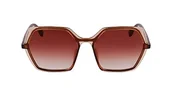 Okulary przeciwsłoneczne - KARL LAGERFELD Damskie okulary przeciwsłoneczne KL6083S, brązowe/jasnobrązowe, jeden rozmiar, Brązowy/jasnobrązowy, Rozmiar uniwersalny - miniaturka - grafika 1