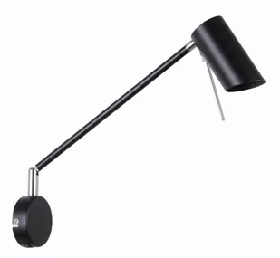 Candellux Lighting kinkiet z wysięgnikiem czarny MILLY 21-73884 lampa ścienna z włącznikiem do czytania 21-73884 - Lampy ścienne - miniaturka - grafika 1
