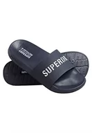 Bluzy damskie - Superdry Code Logo Vegan Pool Slide Bluza damska, Rich Navy, L - miniaturka - grafika 1