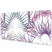 Podkładki na biurko - Podkładka na biurko z nadrukiem Różowe listki 90x45 cm - miniaturka - grafika 1