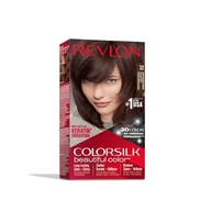 Farby do włosów i szampony koloryzujące - Revlon Colorsilk Farba do Włosów, 32 Ciemnobrązowy Mahoń, 100 g - miniaturka - grafika 1