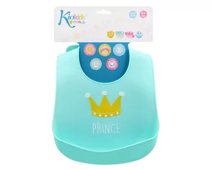 Kiokids Kiokids Silikonowy śliniak z kieszonką Boy 4m+ - Śliniaki i fartuszki - miniaturka - grafika 3