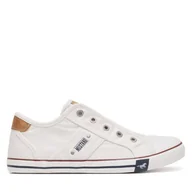 Trampki damskie - Trampki Mustang 1099-409 Biały - miniaturka - grafika 1