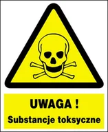 Akcesoria BHP - Zoo-6 - Uwaga ! Substancje Toksyczne  Znak Tablica - miniaturka - grafika 1