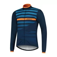 Kurtki męskie - Męska Kurtka Rowerowa Rogelli Stripe | Blue - Rozmiar Xl - miniaturka - grafika 1