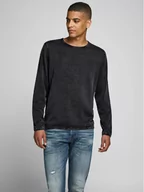 Swetry męskie - Jack&Jones Sweter Eleo 12174001 Czarny Regular Fit - miniaturka - grafika 1