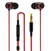 Słuchawki - SoundMagic E10 Czarno-czerwone - miniaturka - grafika 1