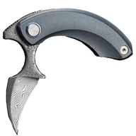 Noże - Nóż składany Bestech Knives Strelit - Damascus/Blue Titanium - miniaturka - grafika 1