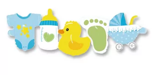 Girlanda balonowa Niebieska Baby shower 96x27cm - Baby shower i roczek - miniaturka - grafika 1
