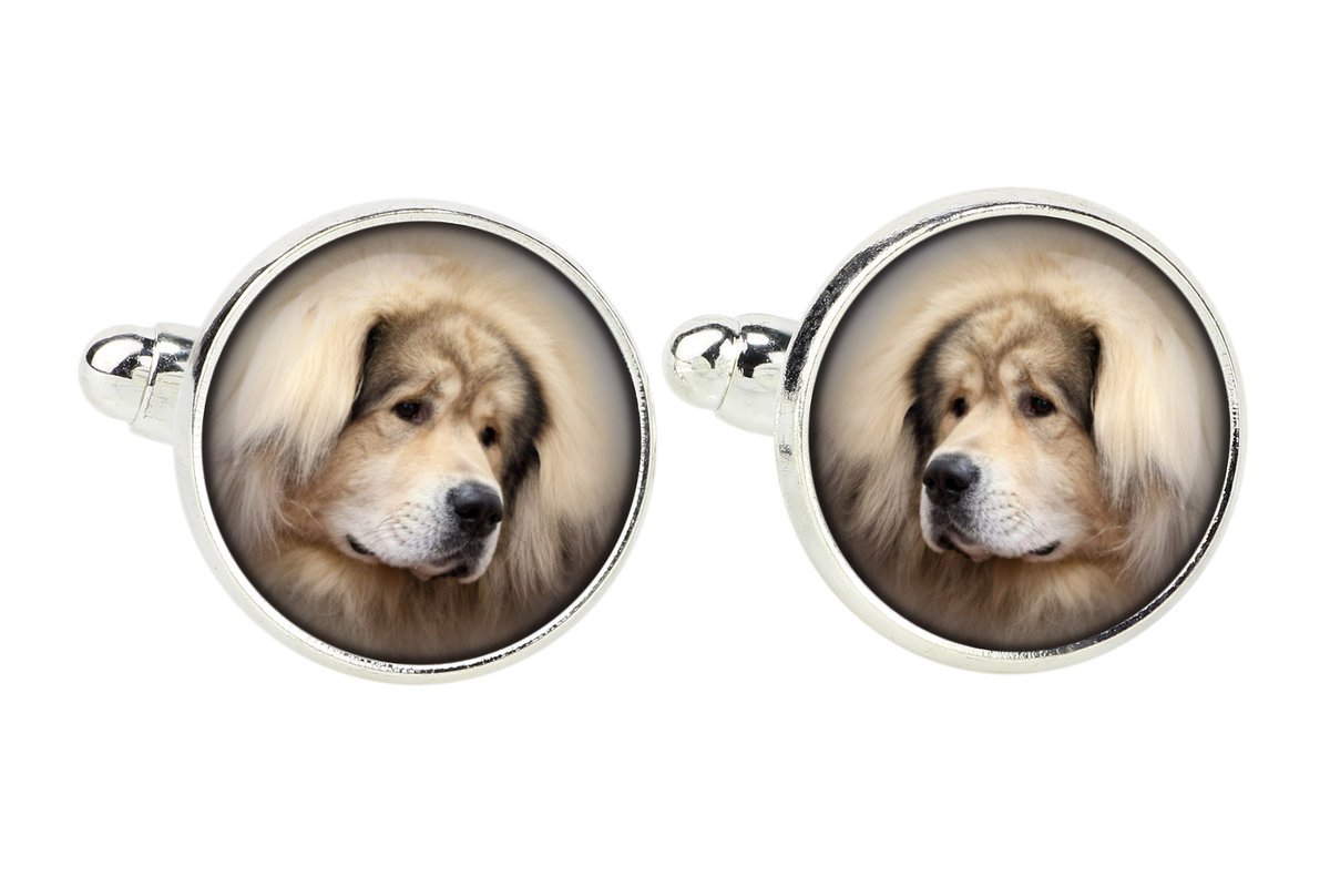 Mastif tybetański, Dog tybetański - spinki do mankietów, ozdoba koszuli, zawieszka do koszuli marki Art-Dog