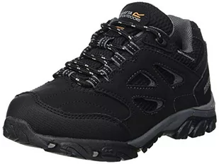Regatta Unisex dziecięce Chaussures Techniques De Marche Junior Basses Holcombe Buty trekkingowe, Czarny granit - 20 EU - Buty dla chłopców - miniaturka - grafika 1