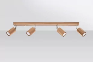 Sollux Lighting Plafon ZEKE 4 dąb PEACH PUFF - Lampy ścienne - miniaturka - grafika 1