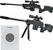 Zabawki militarne - Skleplolki DUŻY KARABIN NA KULKI REPLIKA 6mm LUNETA LASER ASG - miniaturka - grafika 1