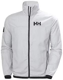 Kurtki męskie - Helly Hansen Helly-Hansen Męska kurtka funkcyjna Hp Light Windbreaker Grey Fog XXL 30277_853-2XL - grafika 1