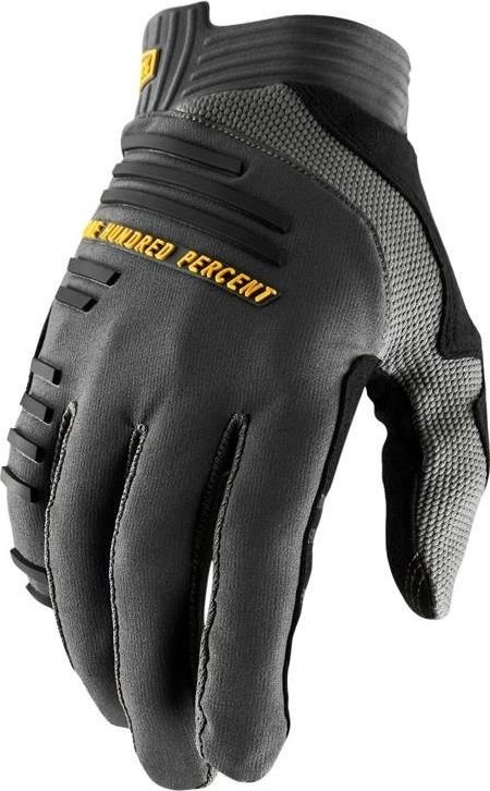 100% Rękawiczki 100% R-CORE Glove charcoal roz. M długość dłoni 187-193 mm NEW