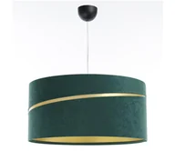 Lampy sufitowe - Żyrandol na lince SWING 1xE27/60W/230V zielony/złoty - miniaturka - grafika 1