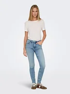 Spodenki damskie - ONLY Dżinsy - Slim fit - w kolorze błękitnym - miniaturka - grafika 1