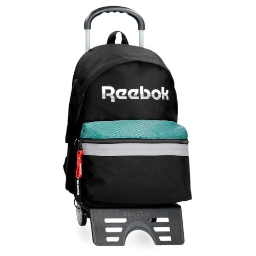Reebok Andover Plecak szkolny z wózkiem Czarny 31x44x17,5 cms Poliester 23,87L by Joumma Bags, czarny, plecak szkolny na kółkach