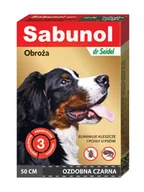 Artykuły przeciw pasożytom - Dr Seidla Sabunol Obroża owadobójcza dla psa ozdobna czarna 50cm 7209 - miniaturka - grafika 1