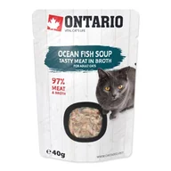Mokra karma dla kotów - ONTARIO Cat Soup Ocean Fish with vegetables 40g (213-3174) - miniaturka - grafika 1