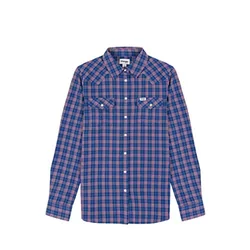 Wrangler Damska koszula Slim REG Western Shirt, Nautical Blue, S, Nautical  Blue, S - Ceny i opinie na Skapiec.pl