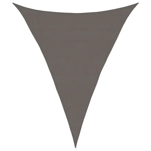 Parasol przeciwsłoneczny HDPE trójkątny antracytowy 3 x 4 x 4 m