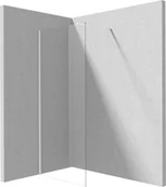 Ścianki i drzwi prysznicowe - Deante PRIZMA Ścianka prysznicowa walk-in 80cm bianco - miniaturka - grafika 1