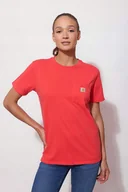 Koszulki i topy damskie - Koszulka Carhartt Heavyweight K87 Pocket - miniaturka - grafika 1