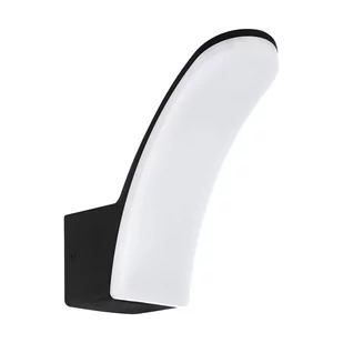 Eglo Fiumicino 98148 Kinkiet zewnętrzny oprawa ścienna 1x11W LED czarny - Lampy ogrodowe - miniaturka - grafika 1