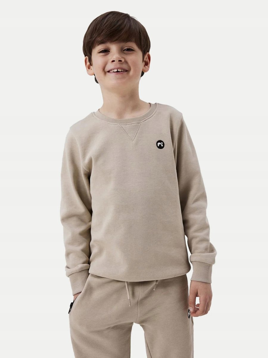NAME IT BEŻOWA BLUZA DZIECIĘCA Z NASZYWKĄ CASUAL 146-152 17CA