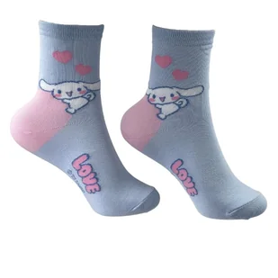 Skarpetki Bawełniane Długie Błękitne Cinnamoroll Damskie Kitty 36-40 - Skarpetki damskie - miniaturka - grafika 1