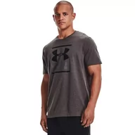 Odzież trekkingowa damska - Under Armour, Koszulka męska, GL FOUNDATION SS TEE 1326849-019, szary, rozmiar M - miniaturka - grafika 1