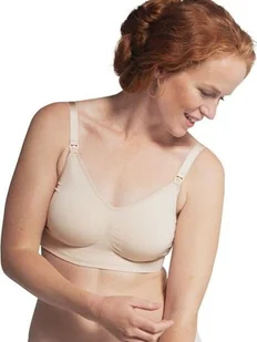 Carriwell Bezszwowy Biustonosz do Karmienia Cielisty Box Carriwell - Biustonosze ciążowe - miniaturka - grafika 1