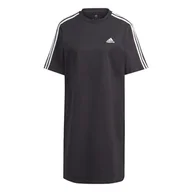 Sukienki - Damska Sukienka ADIDAS W 3S BF T DR HR4923 – Czarny - miniaturka - grafika 1