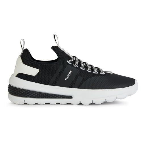 Geox J Activart Girl B dziewczęce sneakersy, czarny, biały, 28 EU